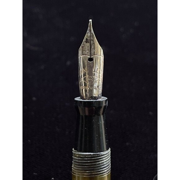 Vintage Tarco Fountain Pen With Simplex No. 8 Nib Marbled Celluloid Green - Picture 2 of 5